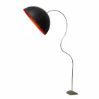 Moderne H210cm vloerlamp In-es.artdesign Half Moon gekleurd nebuliet Viadurini