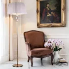 Kristallen vloerlamp met lampenkap, gemaakt in Italië - Innsbruck Viadurini