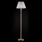 Kristallen vloerlamp met in Italië vervaardigde lampenkap voor interieurdecoratie - Madrid Viadurini