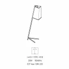 Metalen vloerlamp met moderne witte katoenen lampenkap Made in Italy - Barton Viadurini