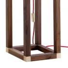 Staande lamp in onyx en designhout Grilli York gemaakt in Italië Viadurini