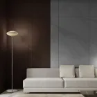 Geribbelde en handgeblazen Venetiaanse glazen vloerlamp - Dafne Viadurini