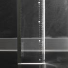 Led vloerlamp transparant acryl kristal design liniaal - Mezure Viadurini