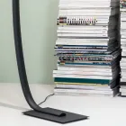 Moderne dimbare LED-vloerlamp in zwart, goud of wit metaal - Gondola Viadurini