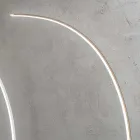 Moderne dimbare LED-vloerlamp in zwart, goud of wit metaal - Gondola Viadurini