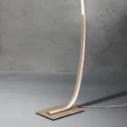 Moderne dimbare LED-vloerlamp in zwart, goud of wit metaal - Gondola Viadurini
