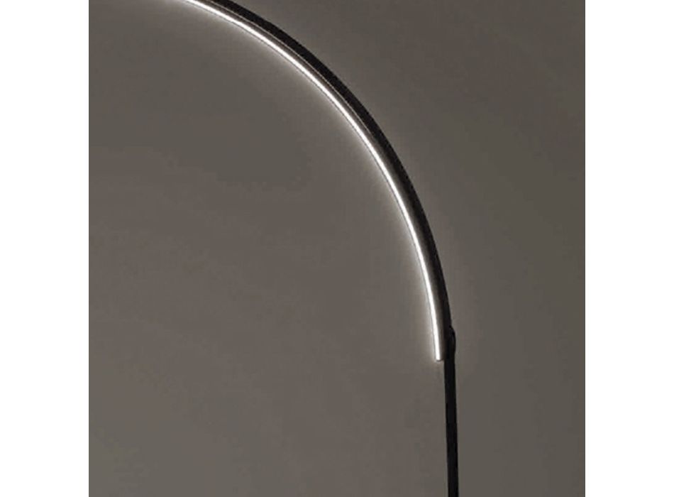 Moderne vloerlamp met dimbaar LED-licht in geverfd metaal - Picea Viadurini