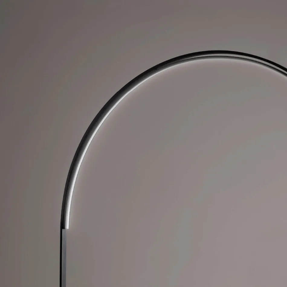 Moderne vloerlamp met dimbaar LED-licht in geverfd metaal - Picea Viadurini