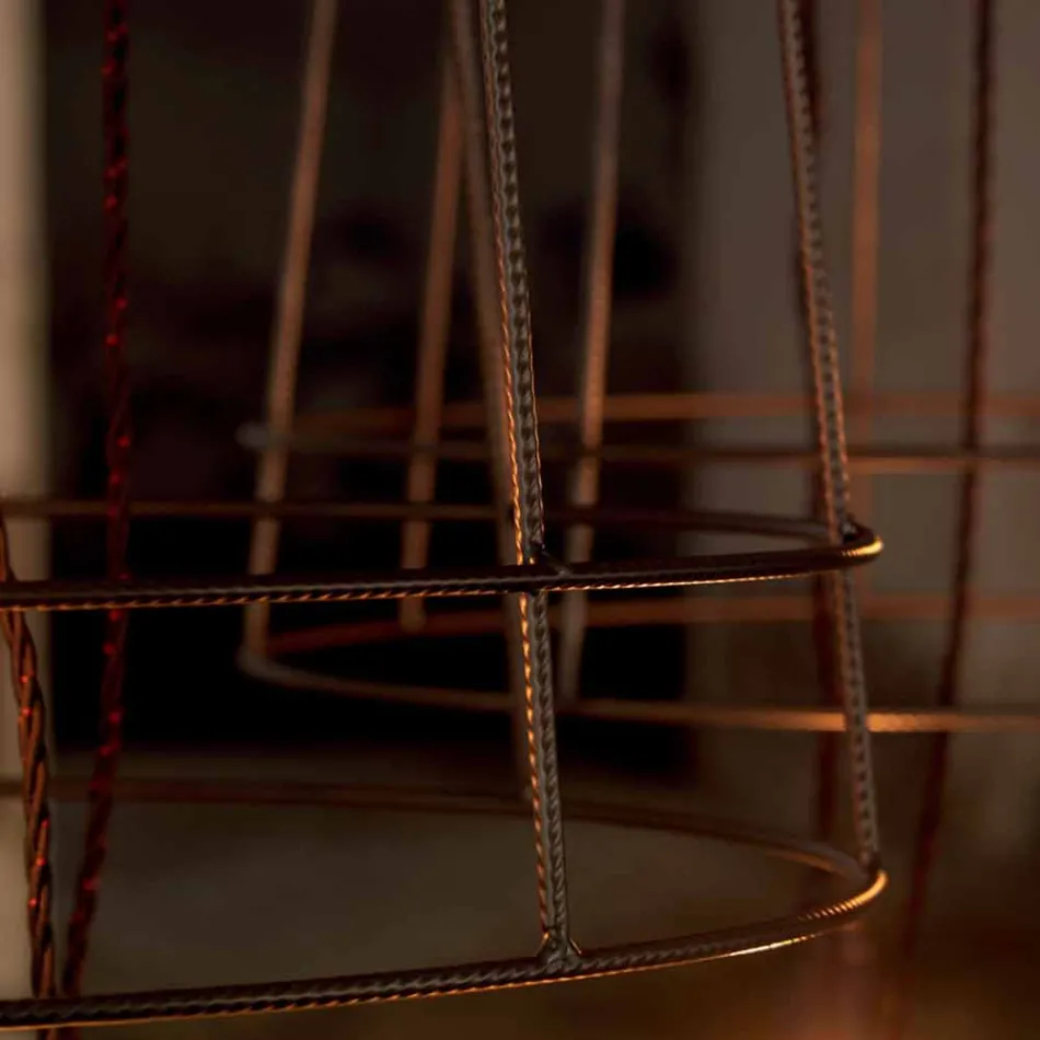 Woonkamer vloerlamp 3 lampen in wit of natuurlijk metaal Minimal Style - Styling Viadurini