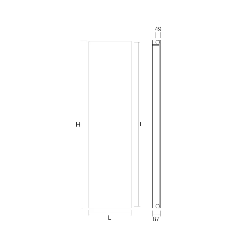 Koolstofstalen stralingsplaat met hydraulisch systeem Made in Italy - Bigne Viadurini