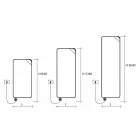 Modern design elektrische stralingsplaat tot 1000 W - Boek Viadurini