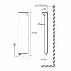 Modern design elektrische stralingsplaat tot 1000 W - Boek Viadurini