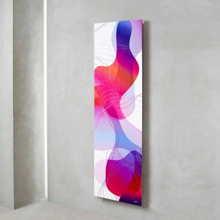 Wand elektrische stralingsplaat in staal met 1000 Watt - Kelvin-decoratie Viadurini