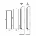 Elektrische stralingsplaat Moderne wandradiator tot 1000 W - Gebogen Viadurini