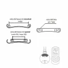 Elektrische stralingsplaat Moderne wandradiator tot 1000 W - Gebogen Viadurini