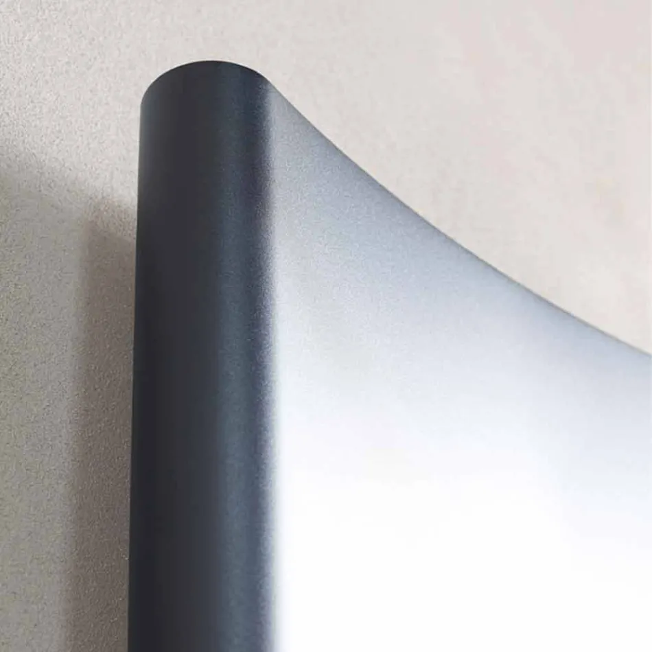 Elektrische stralingsplaat Moderne wandradiator tot 1000 W - Gebogen Viadurini