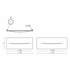 Horizontale ontwerp hydraulische stralingsplaat in staal tot 820 W - gesneden Viadurini
