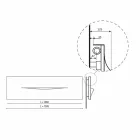 Horizontale ontwerp hydraulische stralingsplaat in staal tot 820 W - gesneden Viadurini