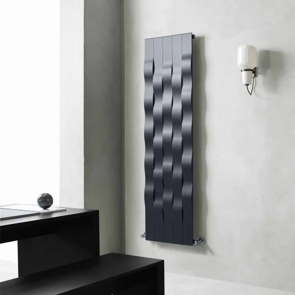 Verticale Design 5 Bar Stalen Stralingsplaat tot 1003 Watt - Rivier Viadurini