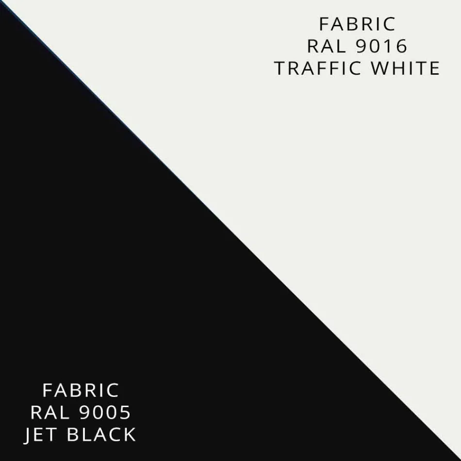 Stralingsplaat in aluminium en elektrisch en gekleurd textielontwerp 150 W - Sam Viadurini