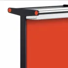 Stralingsplaat in aluminium en elektrisch en gekleurd textielontwerp 150 W - Sam Viadurini