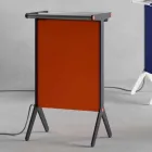 Stralingsplaat in aluminium en elektrisch en gekleurd textielontwerp 150 W - Sam Viadurini