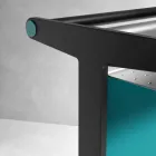 Stralingsplaat in aluminium en elektrisch en gekleurd textielontwerp 150 W - Sam Viadurini