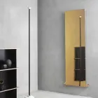 Verticale stralingsplaat in goud Modern design Fijn tot 595 W - IJs Viadurini