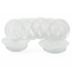 Transparante Glasplaten Luxe Klassiek Decor 18 Stuks - Palazzo Viadurini