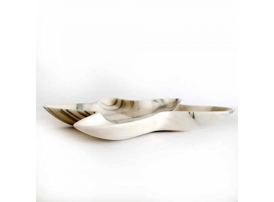 Moderne marmeren schotel in de vorm van een zeester Made in Italy - Ticcio Viadurini