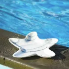 Moderne marmeren schotel in de vorm van een zeester Made in Italy - Ticcio Viadurini