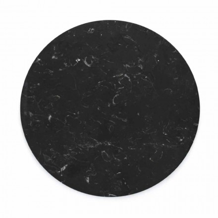Ronde kaasplaat in wit of zwart marmer gemaakt in Italië - Kirby Viadurini
