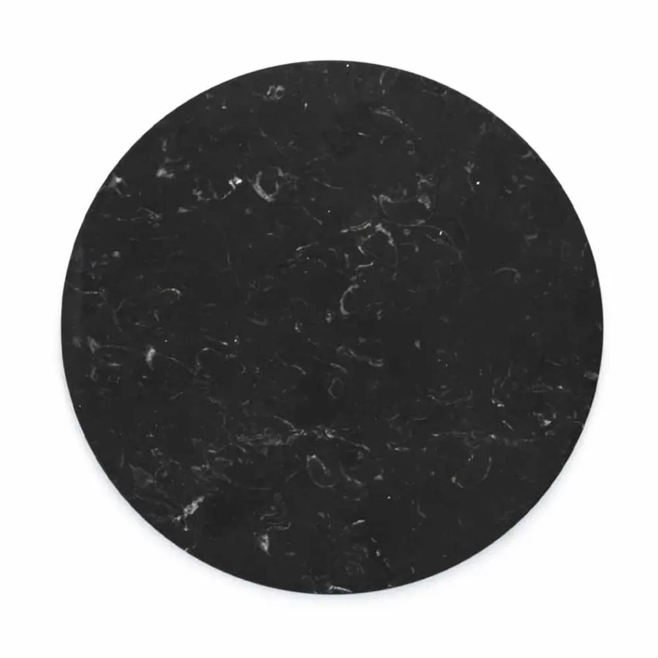 Ronde kaasplaat in wit of zwart marmer gemaakt in Italië - Kirby Viadurini