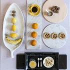 Ronde kaasplaat in wit of zwart marmer gemaakt in Italië - Kirby Viadurini