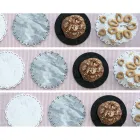 Ronde kaasplaat in wit of zwart marmer gemaakt in Italië - Kirby Viadurini