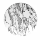 Ronde serveerschaal van wit Carrara-marmer Made in Italy - Kamil Viadurini