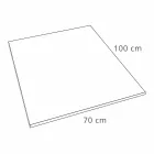 Douchebak 100x70 Modern Design in Wit of Grijs - Cupio Concrete Effect Viadurini