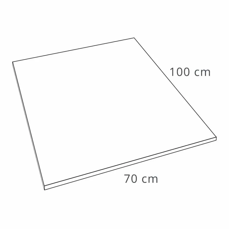 Douchebak 100x70 Modern Design in Wit of Grijs - Cupio Concrete Effect Viadurini