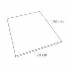 Douchebak 120x70 Modern Design in Resin Stone Effect Finish - Domio Viadurini