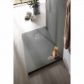 Douchebak 140x70 cm in wit of grijs - Cupio betoneffect hars
