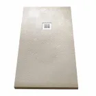 Douchebak 170x80 in hars met steeneffect en stalen rooster - Domio Viadurini