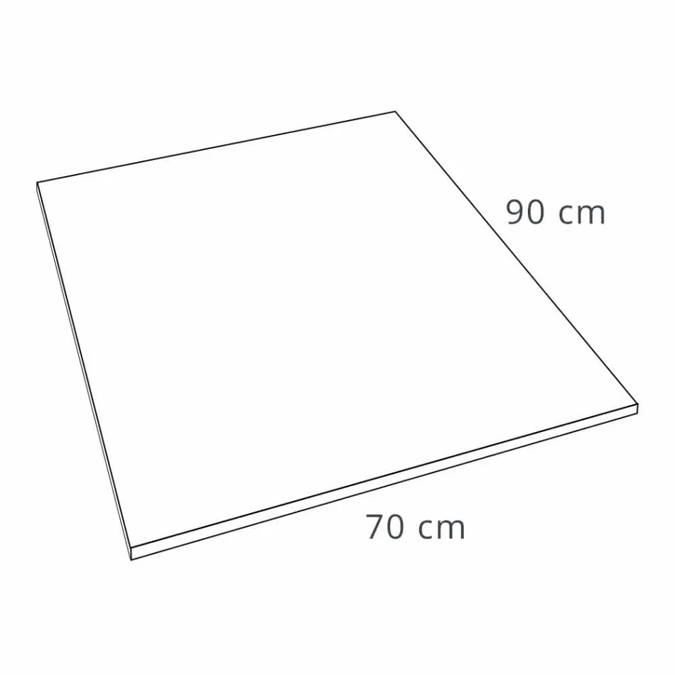 Douchebak 90x70 in Resin Stone Effect Finish Modern Design - Domio Viadurini