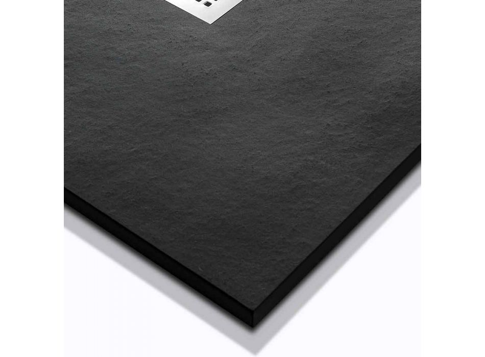 Douchebak 90x70 in Resin Stone Effect Finish Modern Design - Domio Viadurini
