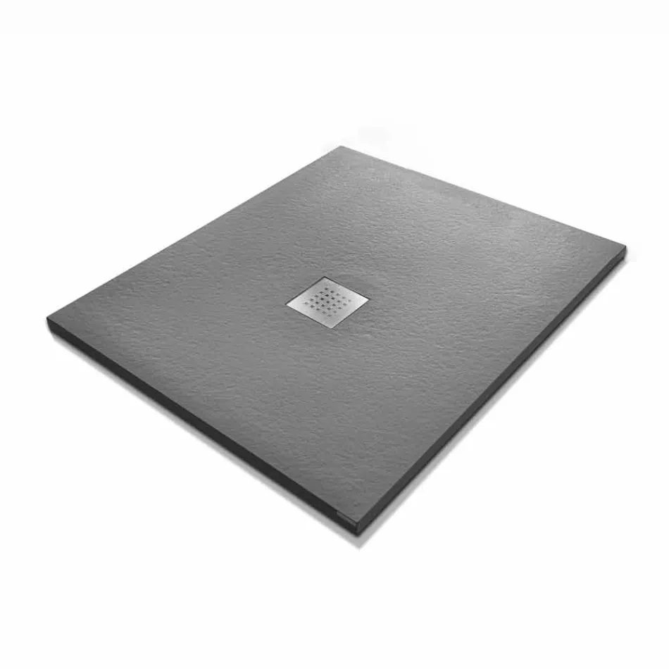 Douchebak 90x70 in Resin Stone Effect Finish Modern Design - Domio Viadurini