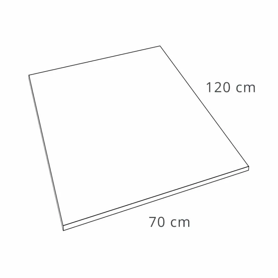 Douchebak in modern design 120x70 in hars met betoneffect - Cupio Viadurini