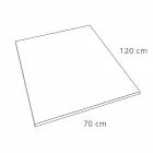 Douchebak in modern design 120x70 in hars met fluweeleffect - Estimo Viadurini