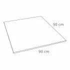 Vierkante design douchebak 90x90 in wit harsfluweeleffect - Estimo Viadurini