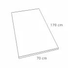 Douchebak van witte hars met leisteeneffect 170x70 modern design - Sommo Viadurini