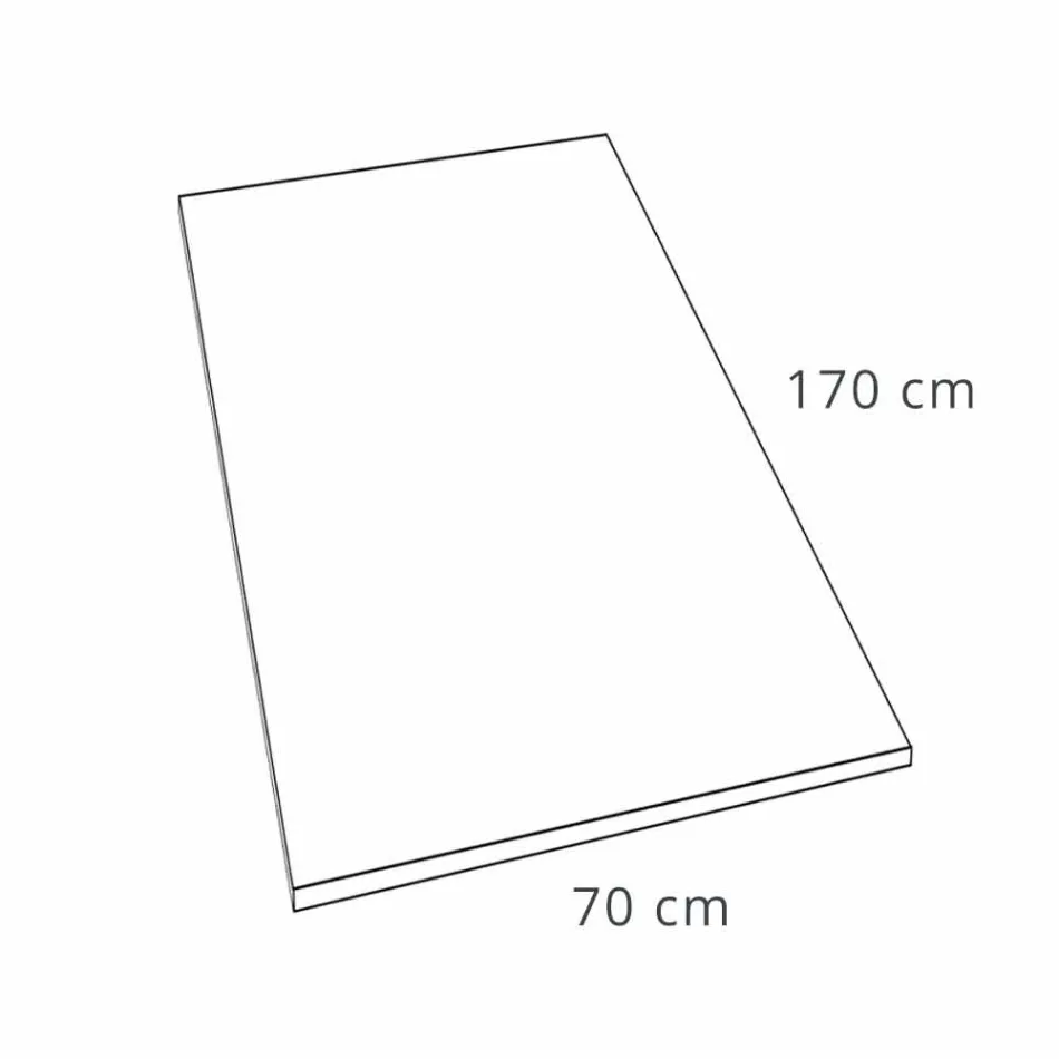 Douchebak van witte hars met leisteeneffect 170x70 modern design - Sommo Viadurini