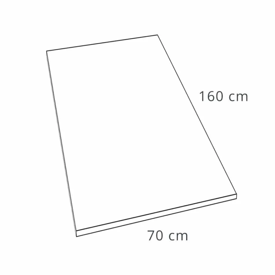 Hars Douchebak Betoneffect Afwerking 160x70 Modern - Cupio Viadurini